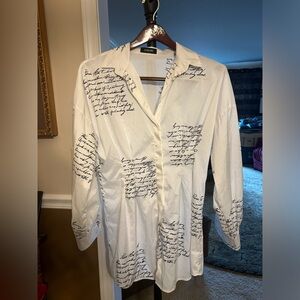 Chic Me button down shirt dress